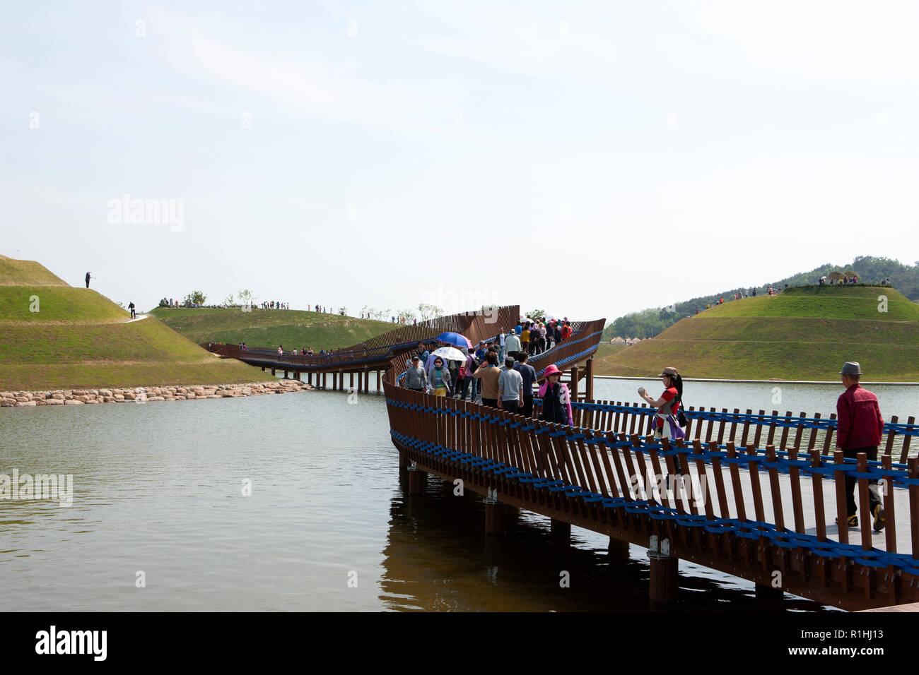 La baie de Suncheon Suncheon dans le jardin national-si, Jeollanam-do, Province de la Corée du Sud. Banque D'Images