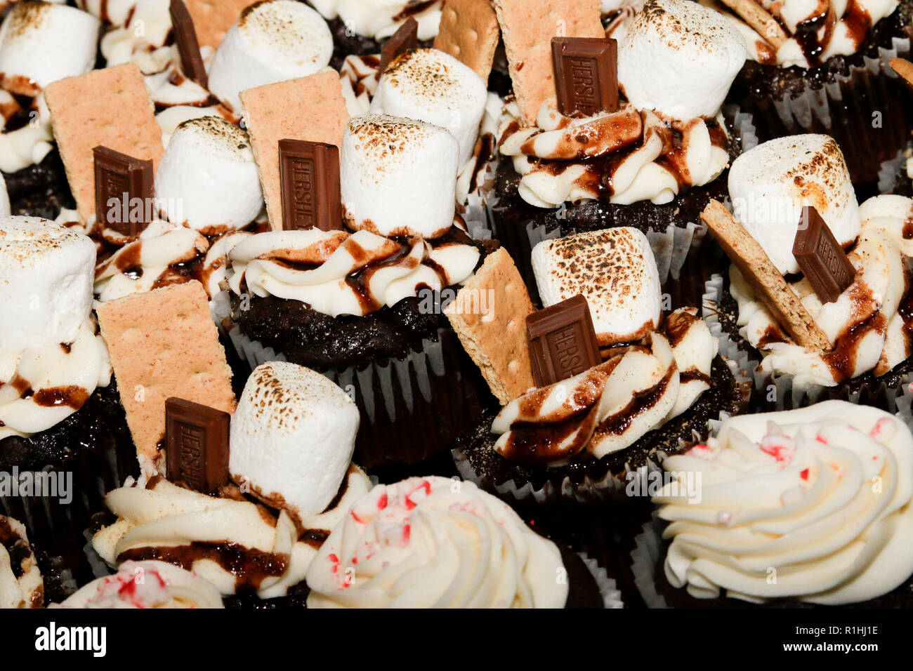 S'Mores Cupcakes Banque D'Images