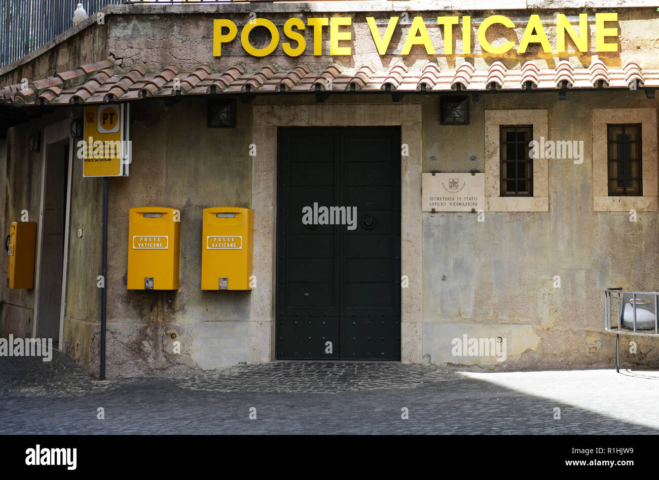 Le bureau de poste du Vatican, près de Saint Peter's m2 Banque D'Images