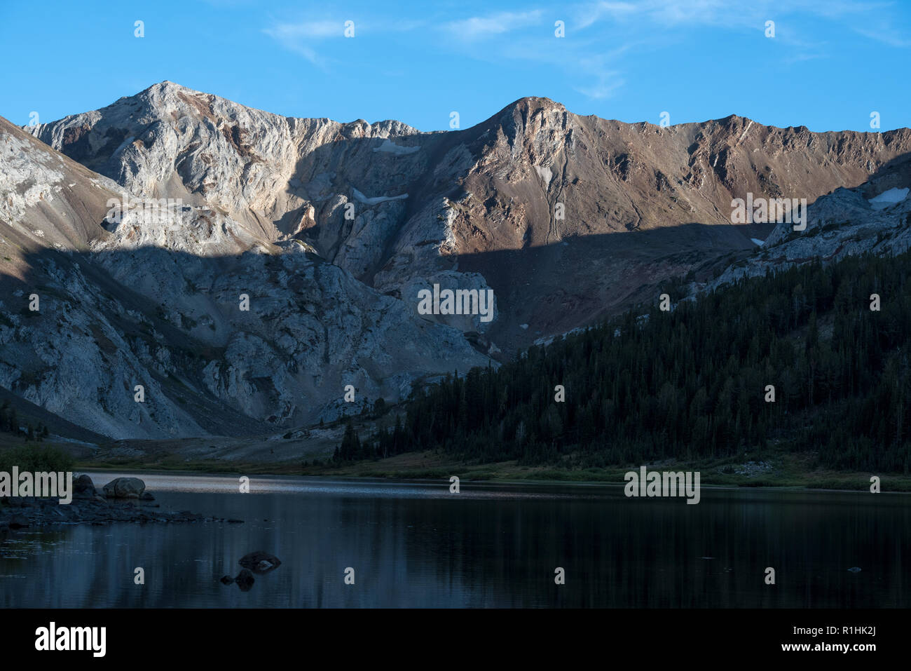 Francis Lake dans l'Oregon est Montagnes Wallowa. Banque D'Images