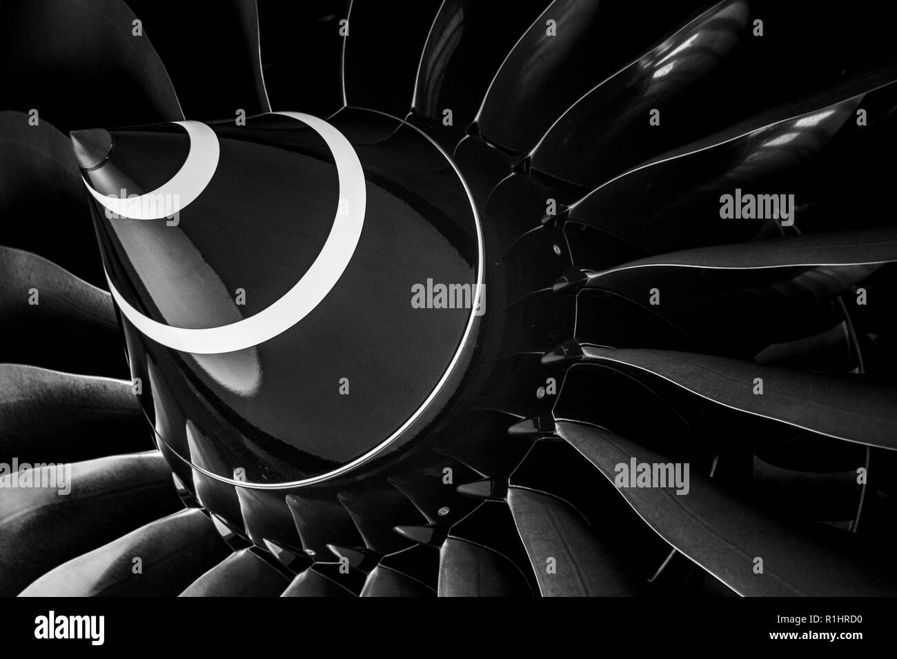 Rolls-Royce moteur à réaction sur un avion d'El Al 787-9 Dreamliner Banque D'Images