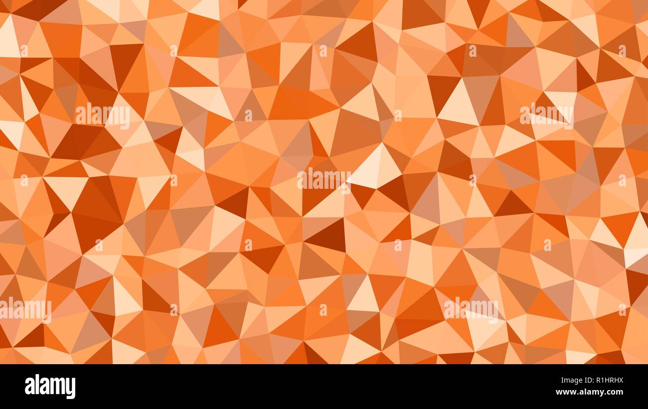 Abstract vector orange branché modèle triangulaire. Arrière-plan polygonal moderne format HD Illustration de Vecteur