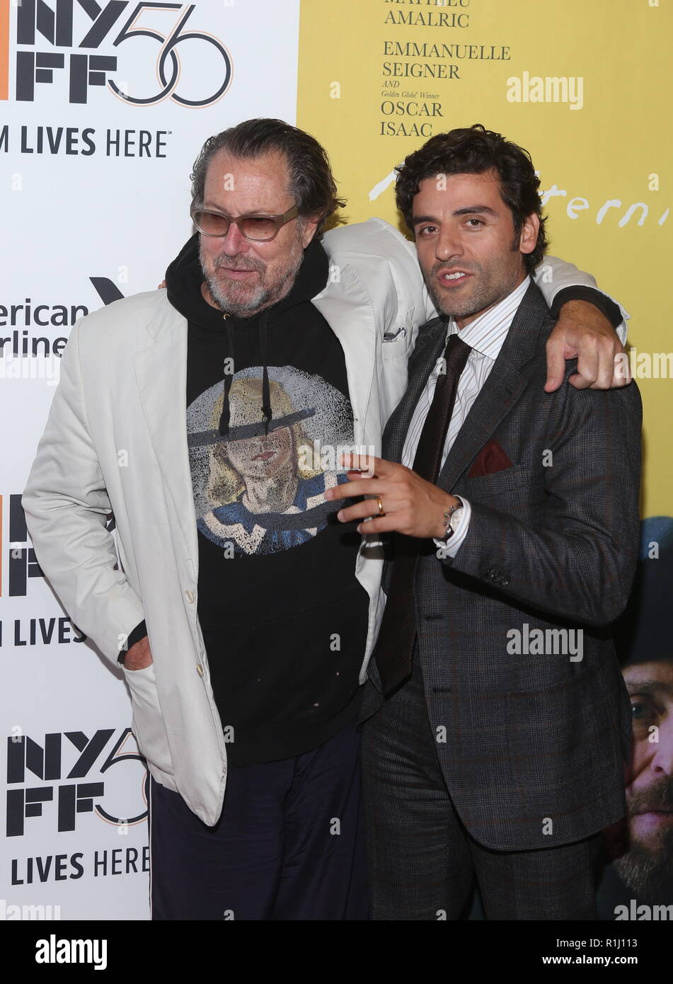 'À L'Éternité's Gate' Premiere tenue à Alice Tuly Hall comprend : Julian Schnabel, Oscar Isaac Où : New York, New York, United States Quand : 12 Oct 2018 Credit : Derrick Saleurs/WENN.com Banque D'Images