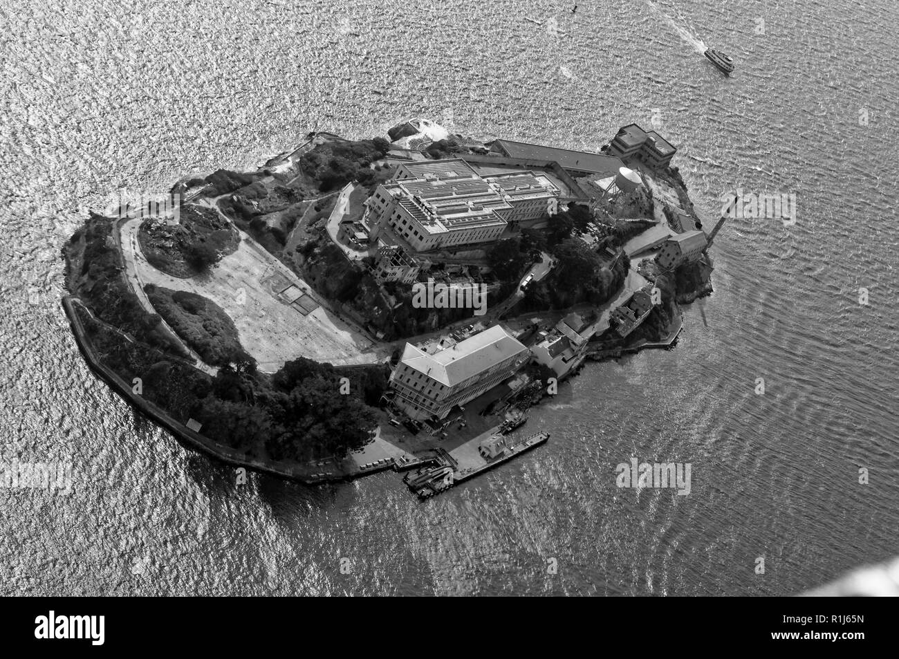 L'île d'Alcatraz, San Francisco Bay Banque D'Images