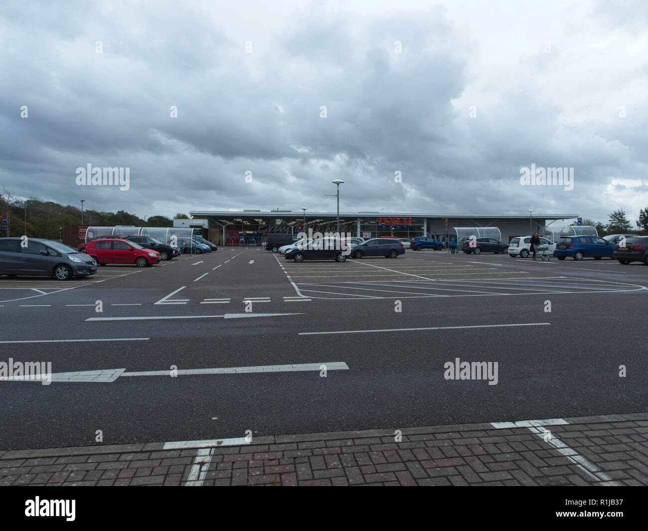 Braunton un village anglais dans le Nord du Devon UK Banque D'Images