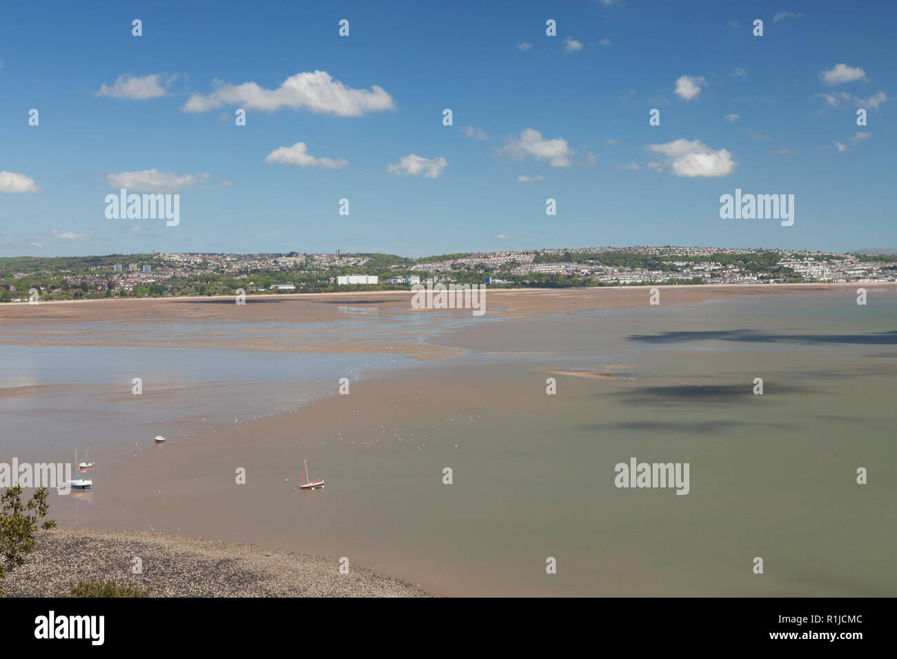La Baie de Swansea, Swansea, Pays de Galles, Royaume-Uni Banque D'Images