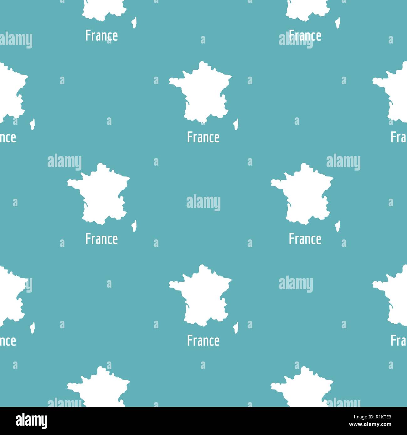France carte en noir. Simple illustration de France map vector isolé sur fond blanc Illustration de Vecteur