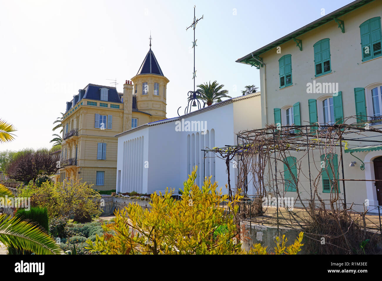 Vue de la Chapelle du Rosaire (chapelle Matisse) situé dans le quartier historique de village médiéval de Vence dans les Alpes-Maritimes, Provence, France Banque D'Images
