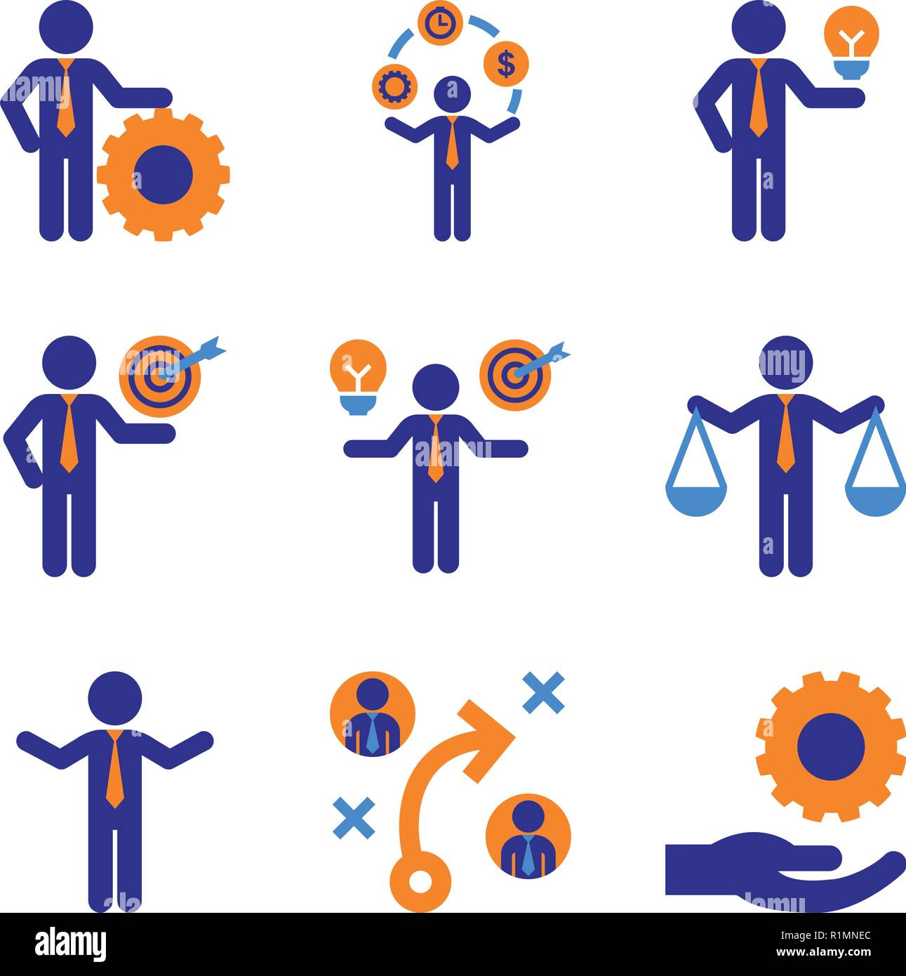 Gestion de l'entreprise Illustration de Vecteur