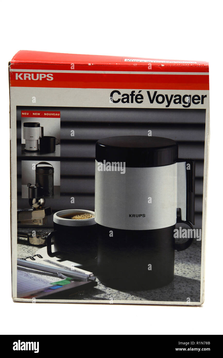Café Krups Cafetière format voyage Voyager Banque D'Images