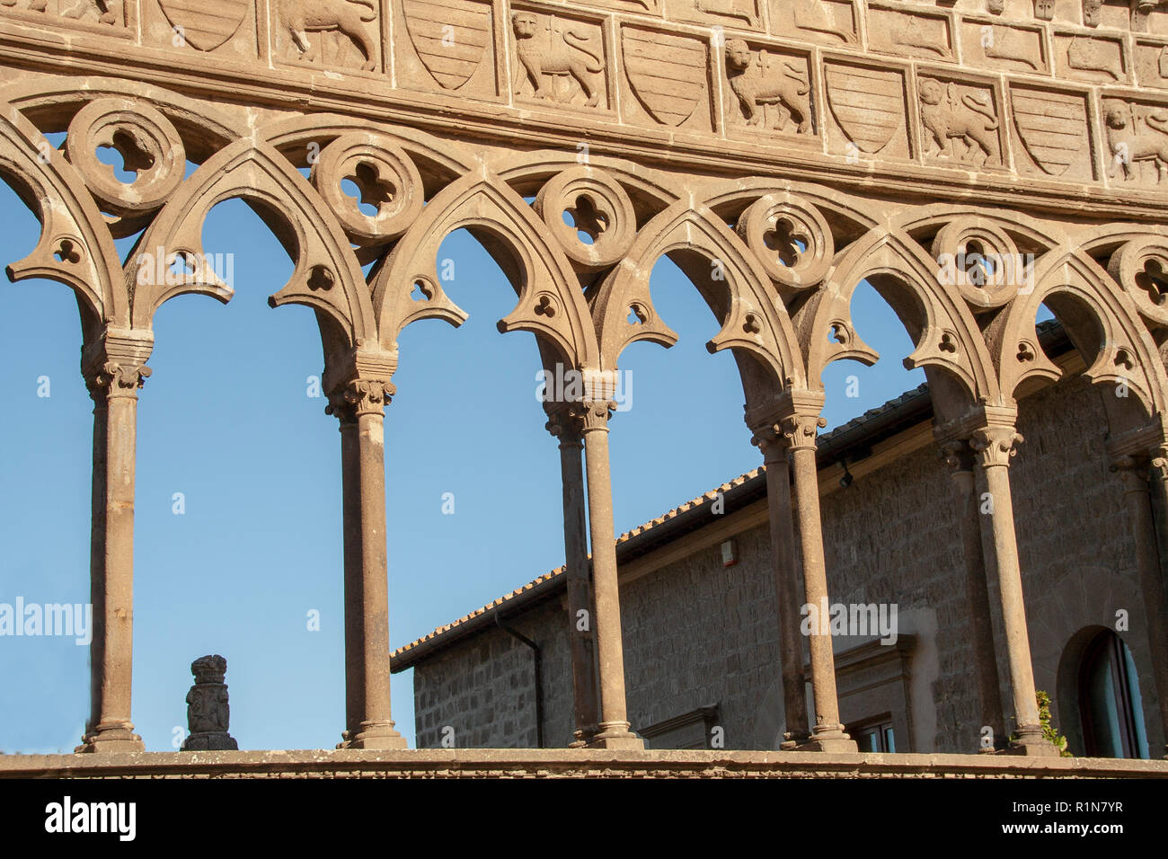 Palais des papes blason Banque de photographies et d’images à haute