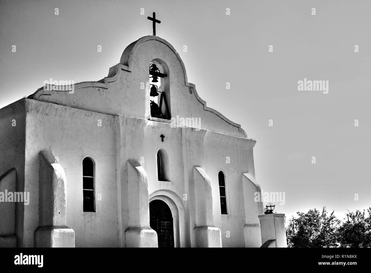Mission de San Elizario Banque D'Images