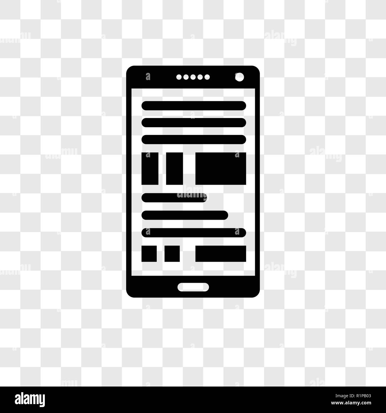 Blog icône vecteur isolé sur fond transparent, la transparence Blog concept logo Illustration de Vecteur