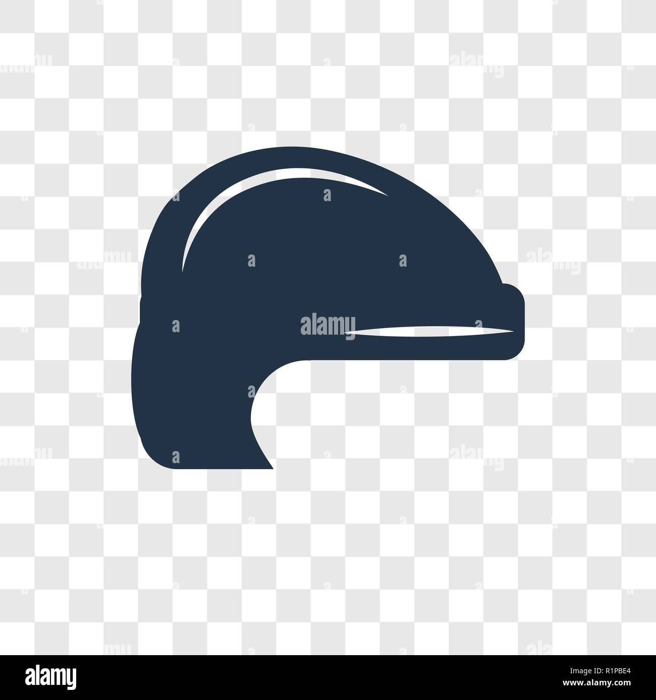 Icône vecteur casque de hockey isolé sur fond transparent, la transparence casque de hockey concept logo Illustration de Vecteur