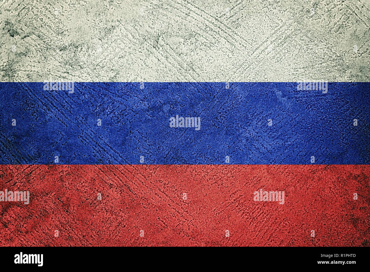 Grunge Drapeau De La Russie Drapeau Russe Avec Grunge Texture Photo Stock Alamy
