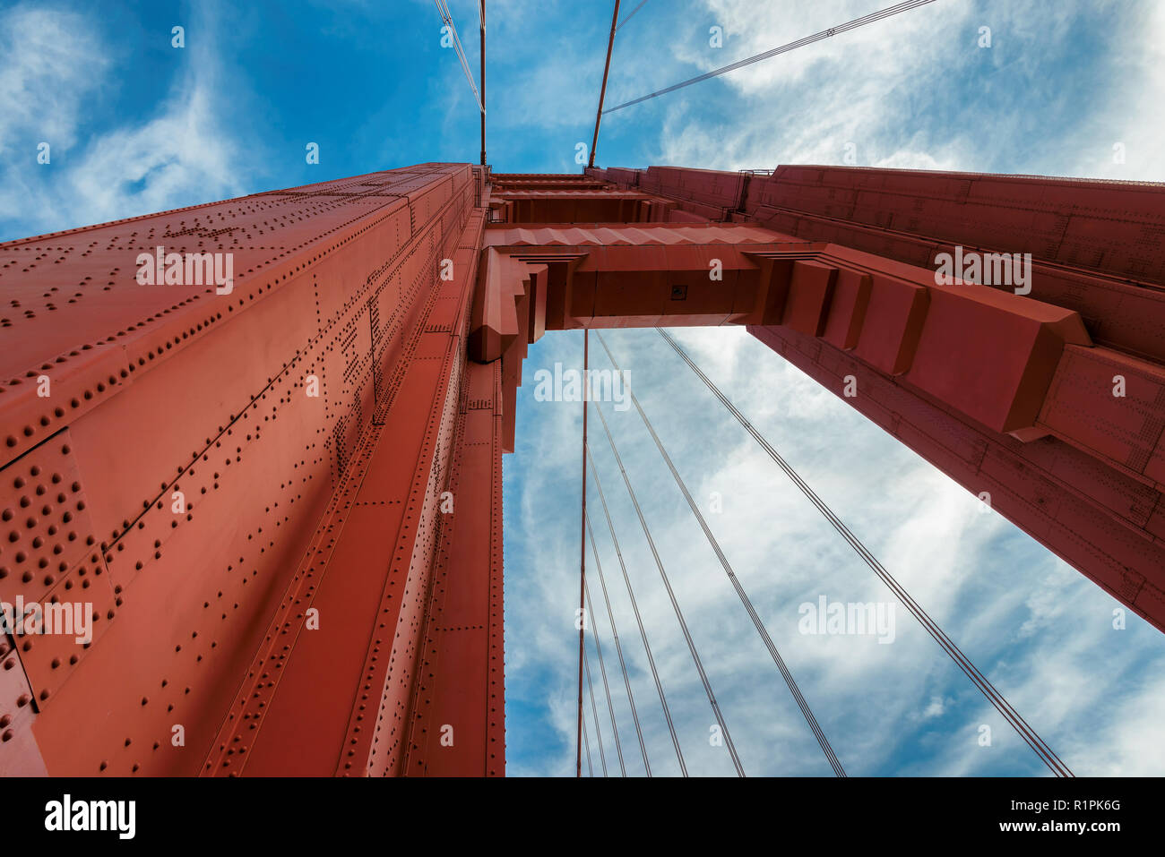 Golden Gate Bridge closeup Banque D'Images
