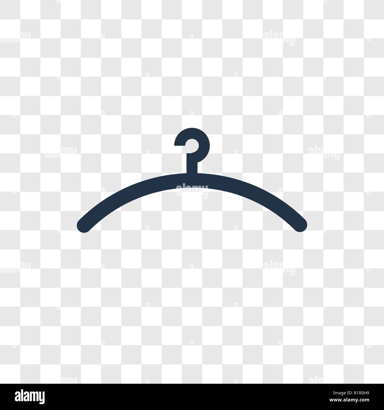 Icône vecteur support isolé sur fond transparent, Hanger transparence concept logo Illustration de Vecteur