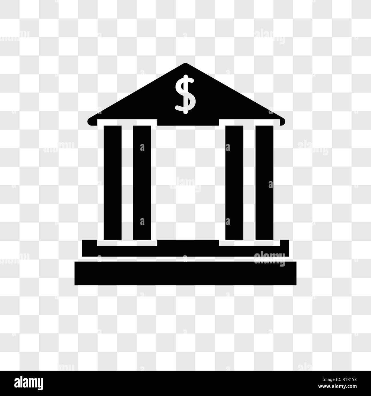 Icone Vecteur Banque Isole Sur Fond Transparent La Transparence Bancaire Concept Logo Image Vectorielle Stock Alamy