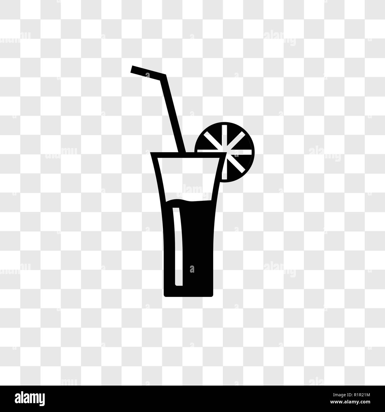 Bloody Mary icône vecteur isolé sur fond transparent, bloody mary transparence concept logo Illustration de Vecteur