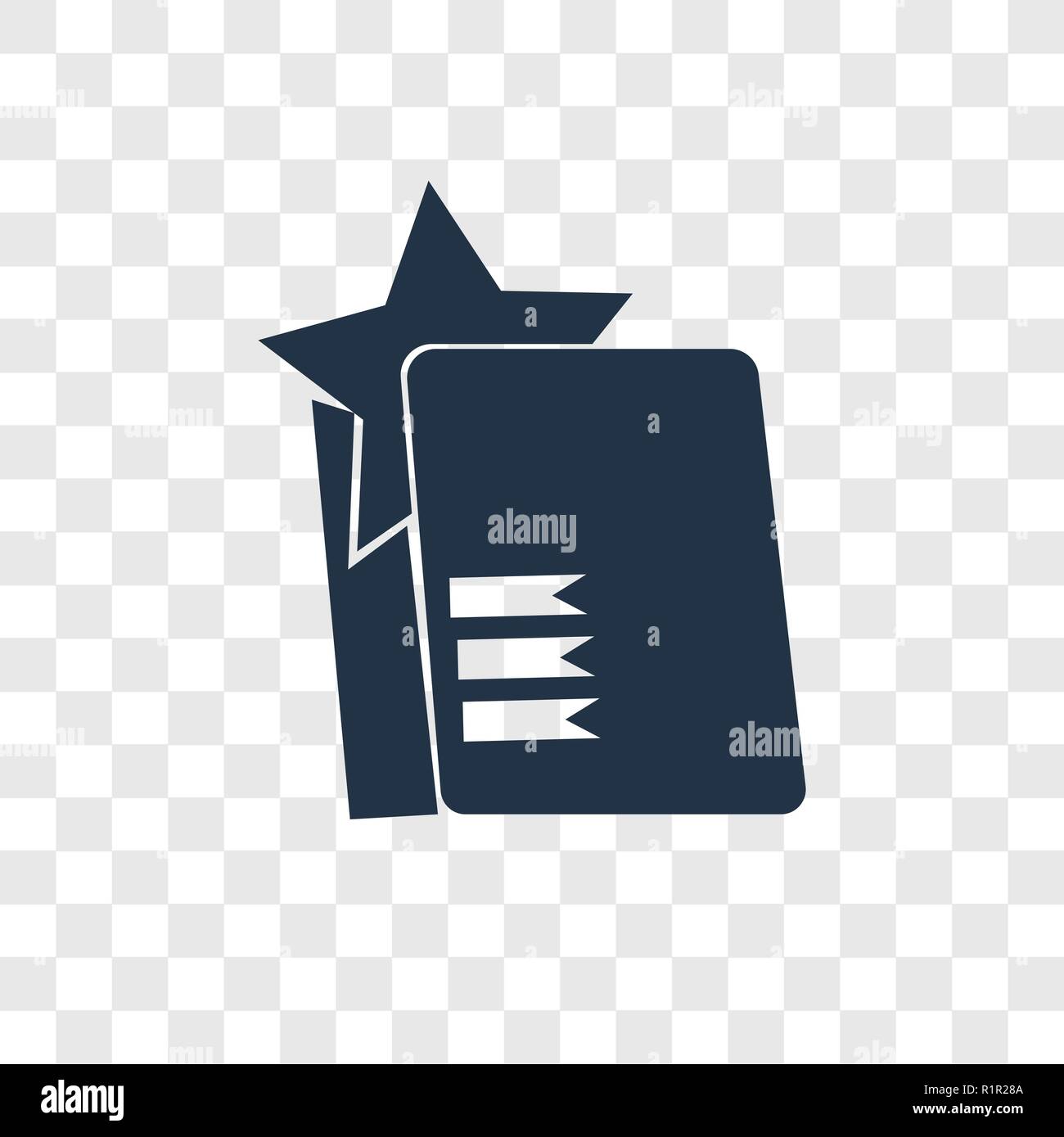 Icône vecteur d'étude isolé sur fond transparent, la transparence de l'étude concept logo Illustration de Vecteur