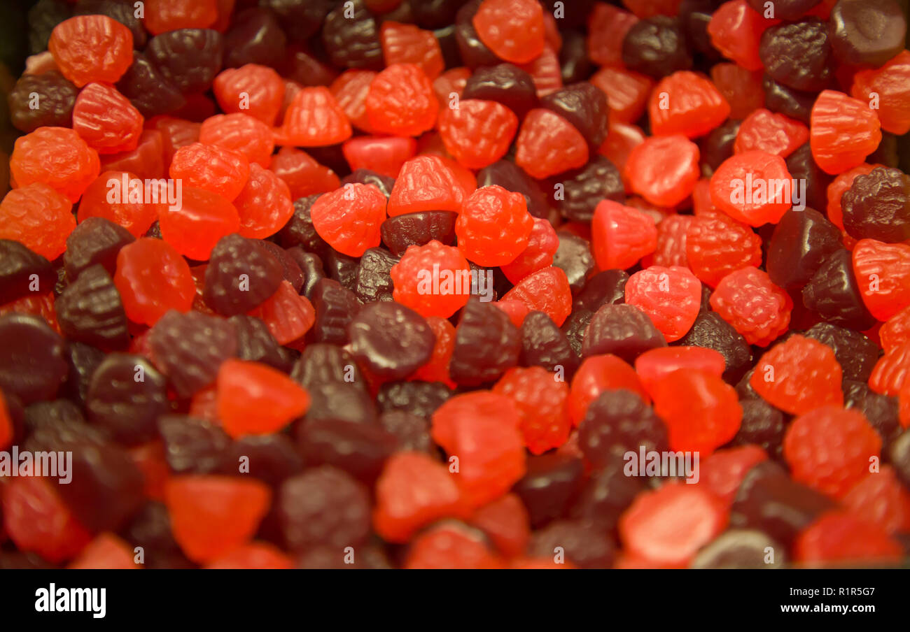 Bonbons colorés lâche. Arrière-plan de l'alimentation Banque D'Images