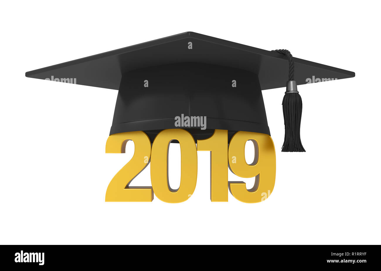 2019 isolé Graduation Cap Banque D'Images