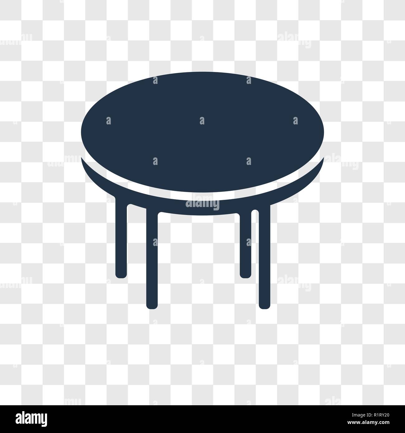 Icône vecteur Table isolé sur fond transparent, la transparence Table  concept logo Image Vectorielle Stock - Alamy