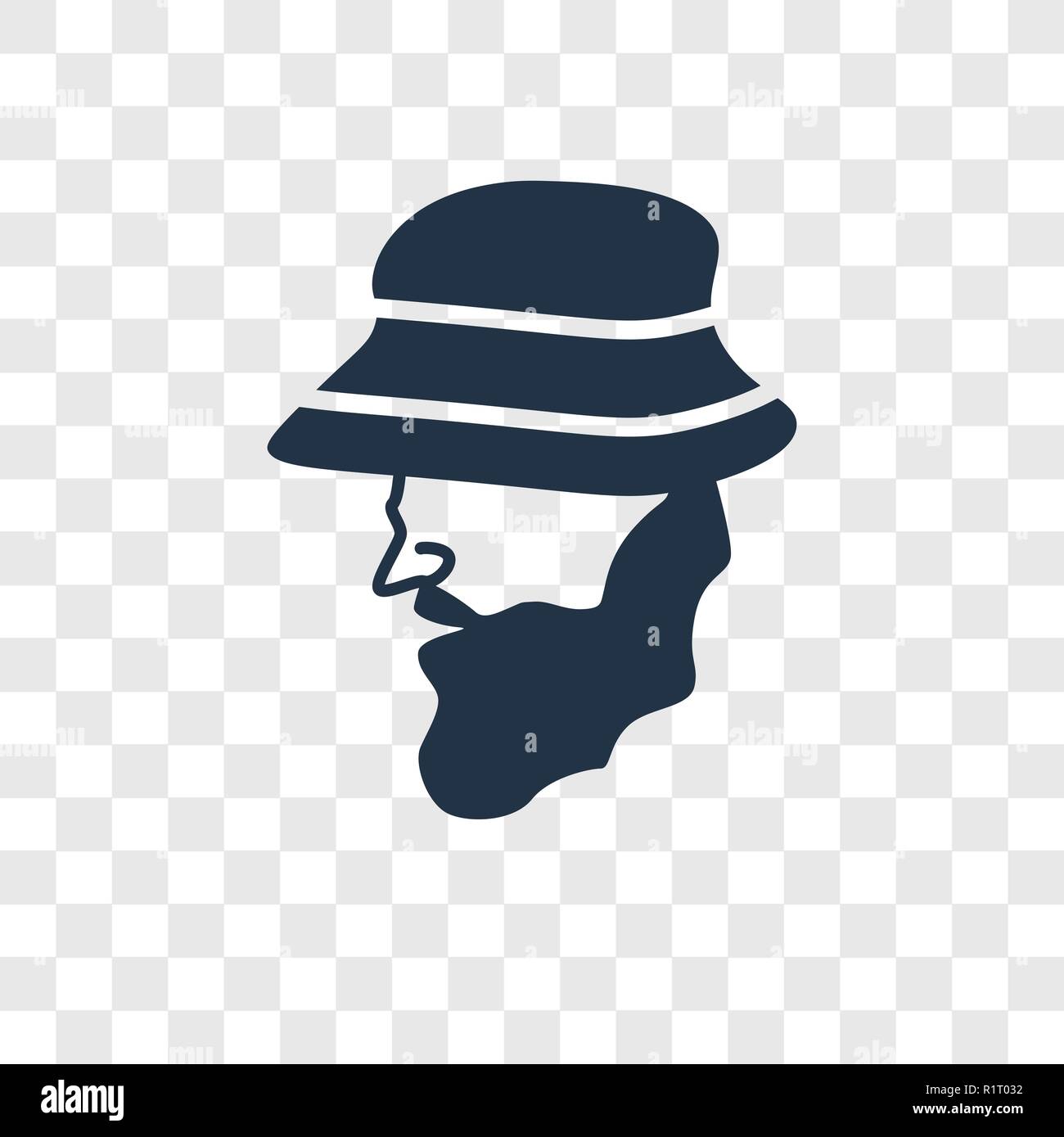 Icône vecteur Robinson Crusoé isolé sur fond transparent, Robinson Crusoe transparence concept logo Illustration de Vecteur