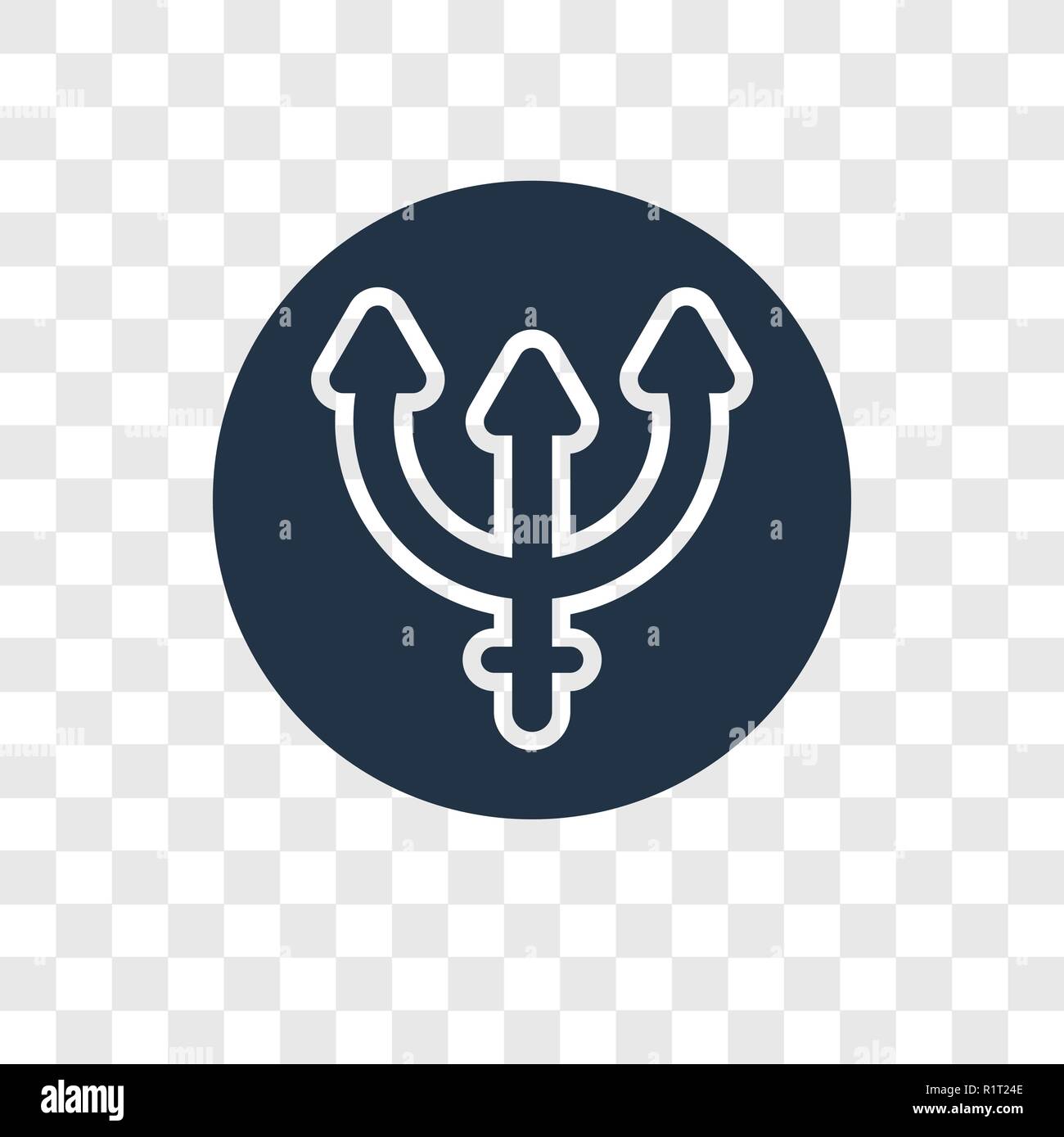 Icône vecteur Neptune isolé sur fond transparent, Neptune concept logo transparence Illustration de Vecteur