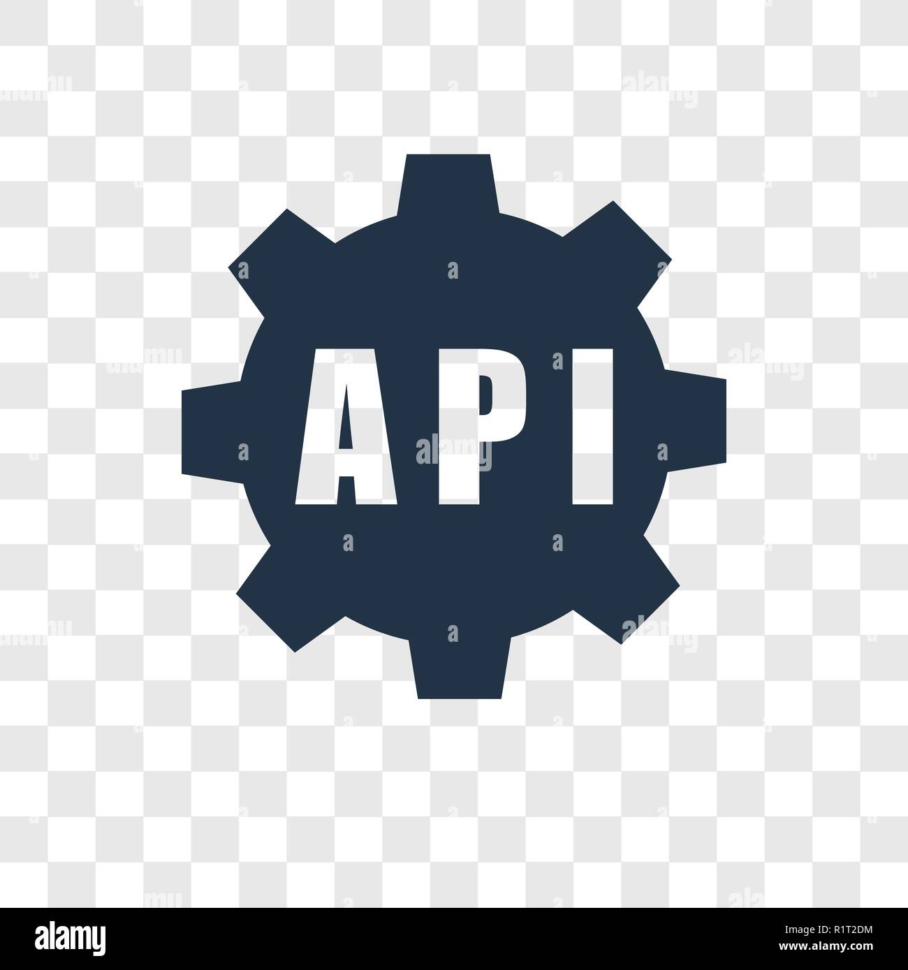 Icône vecteur Api isolé sur fond transparent, la transparence de l'Api ...
