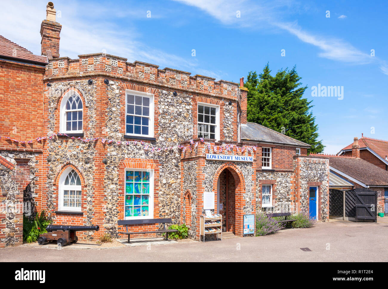 Oulton Suffolk large entrée du musée de Lowestoft, Nicholas Everitt Park Vaste chambre Lowestoft Suffolk Angleterre Angleterre Europe Banque D'Images