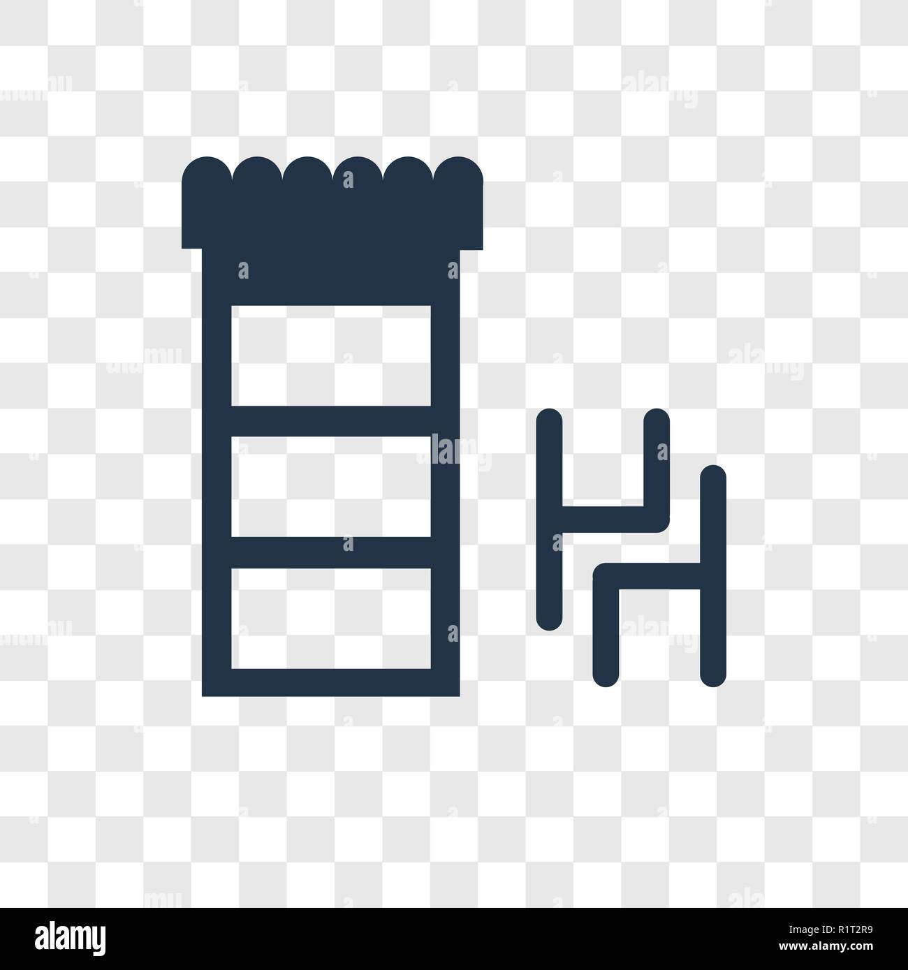 Icône vecteur meubles isolé sur fond transparent, les meubles concept logo transparence Illustration de Vecteur