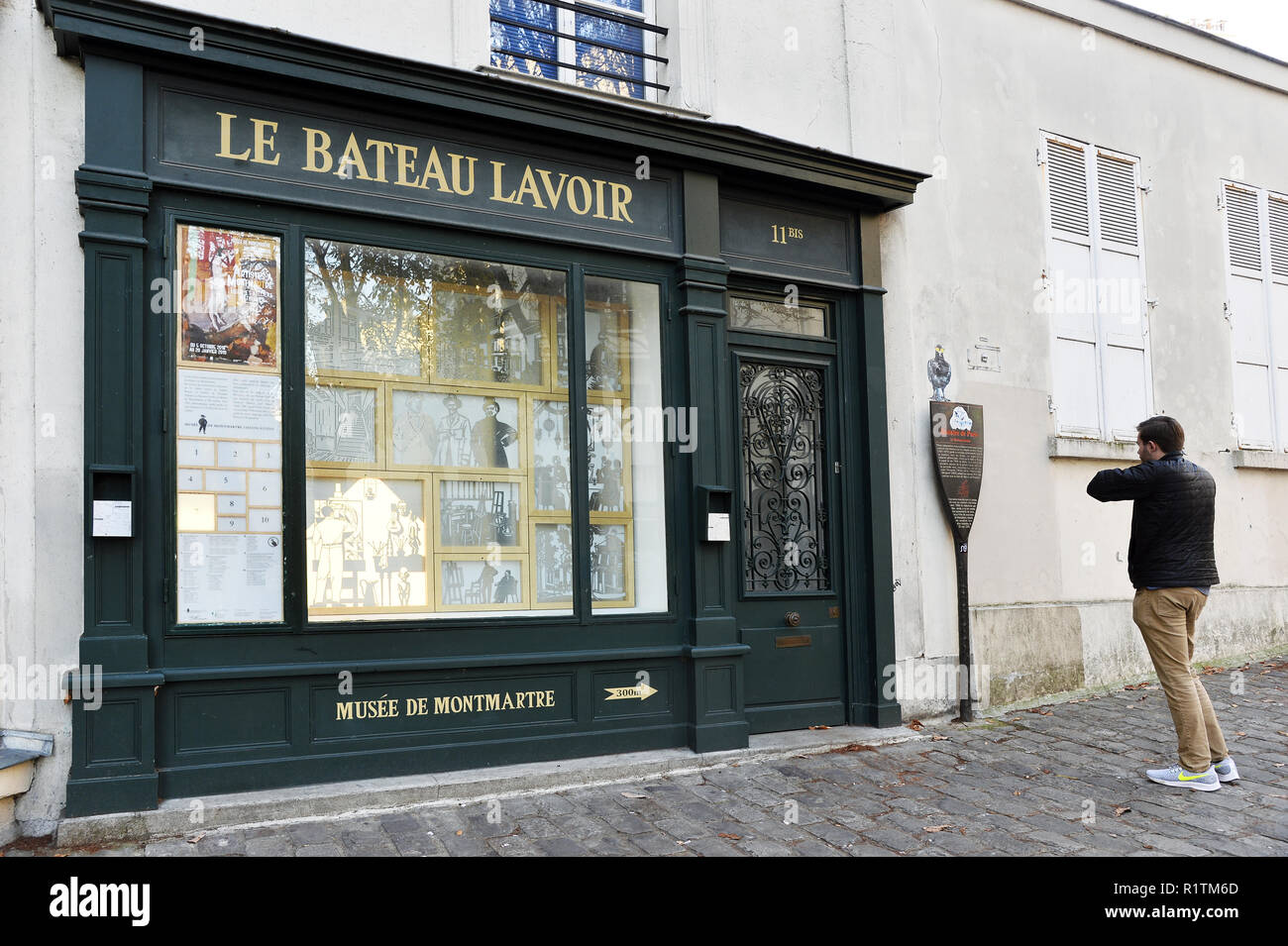 Le Bateau Lavoir - Montmartre - Paris - France Banque D'Images