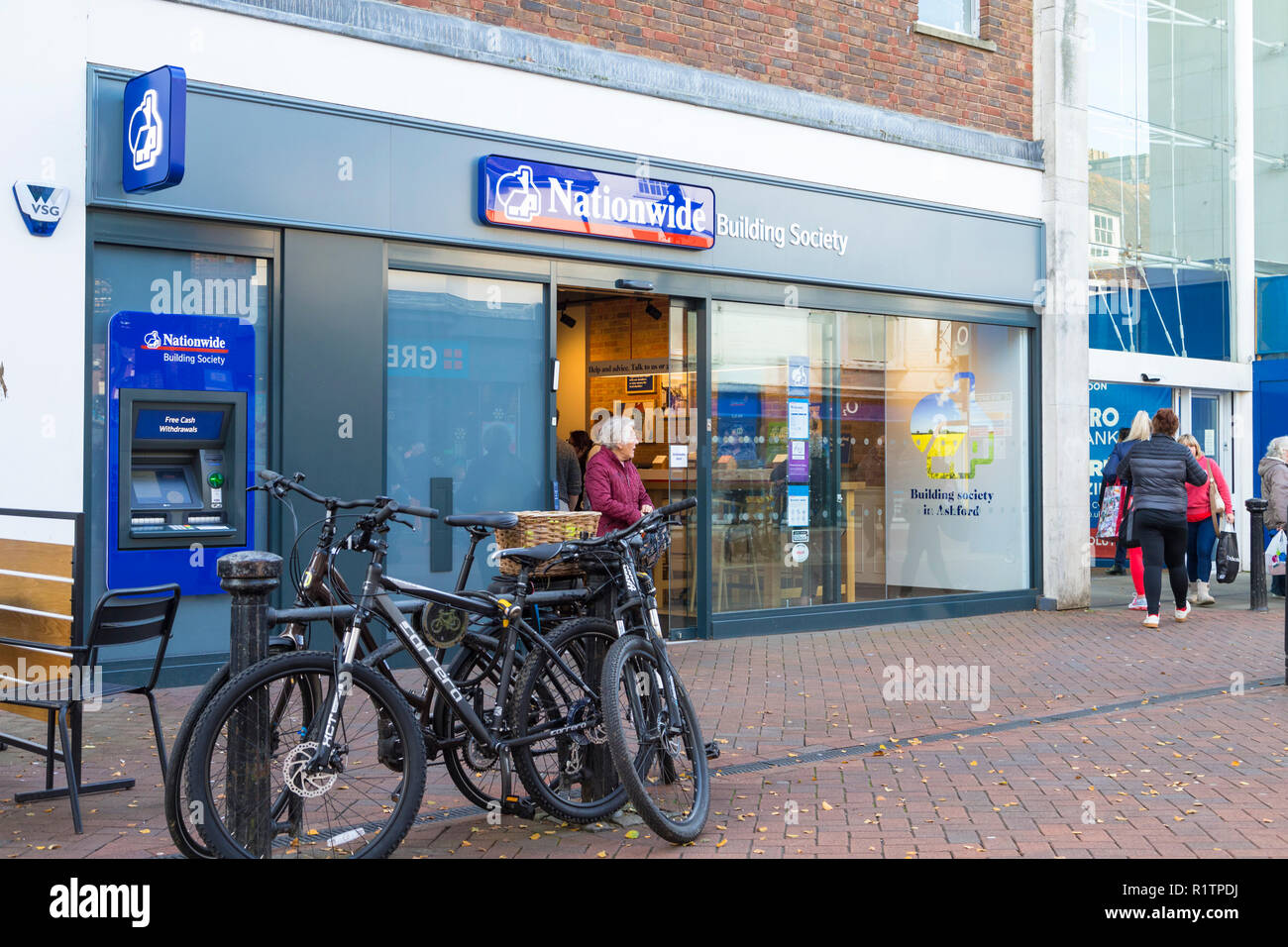 Nationwide building society, Ashford, Kent, UK Banque D'Images