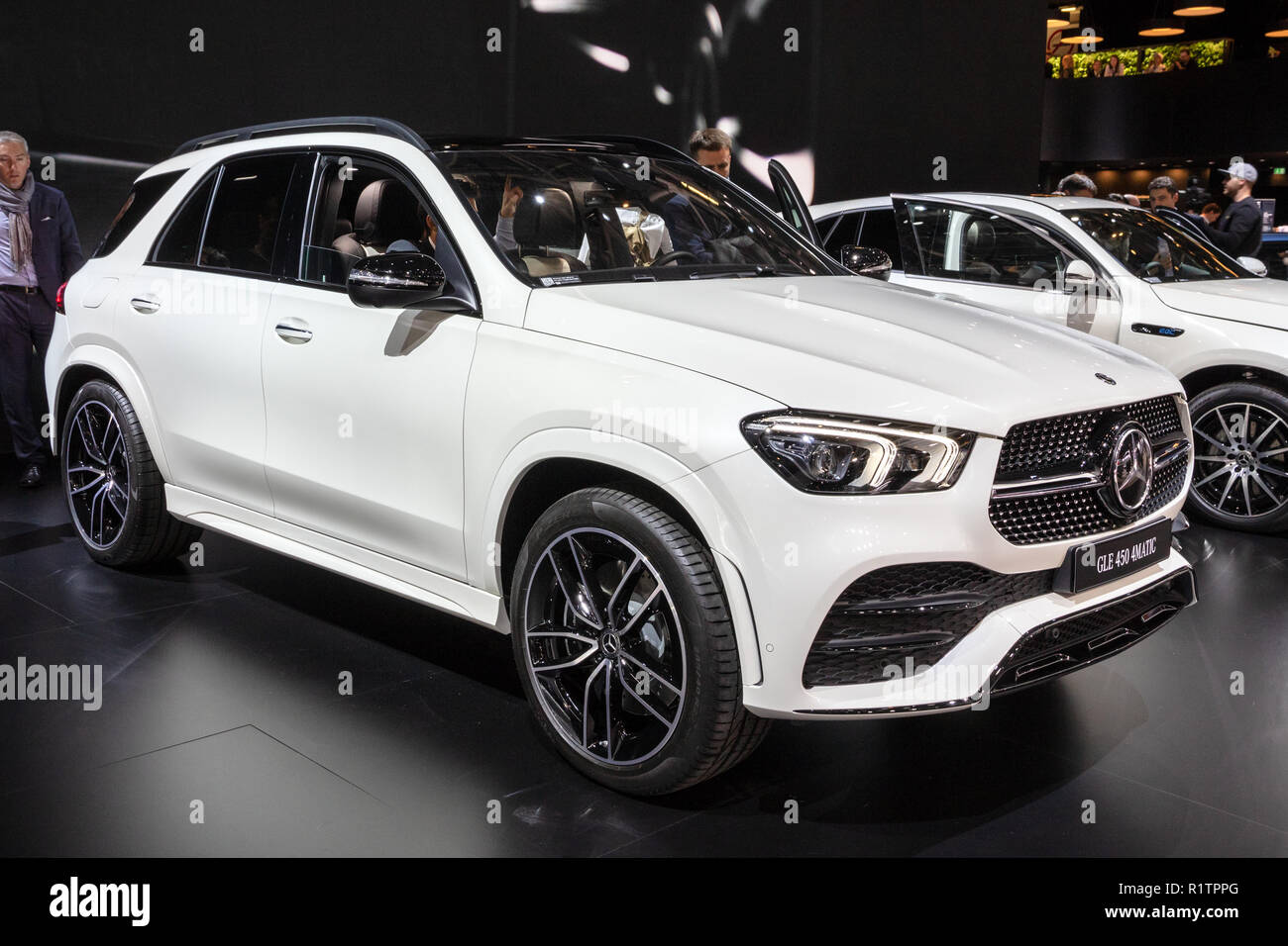 PARIS - Oct 3, 2018 : Nouveau Mercedes 450 2019 GLE 4MATIC voiture présentée au Mondial de Paris. Banque D'Images