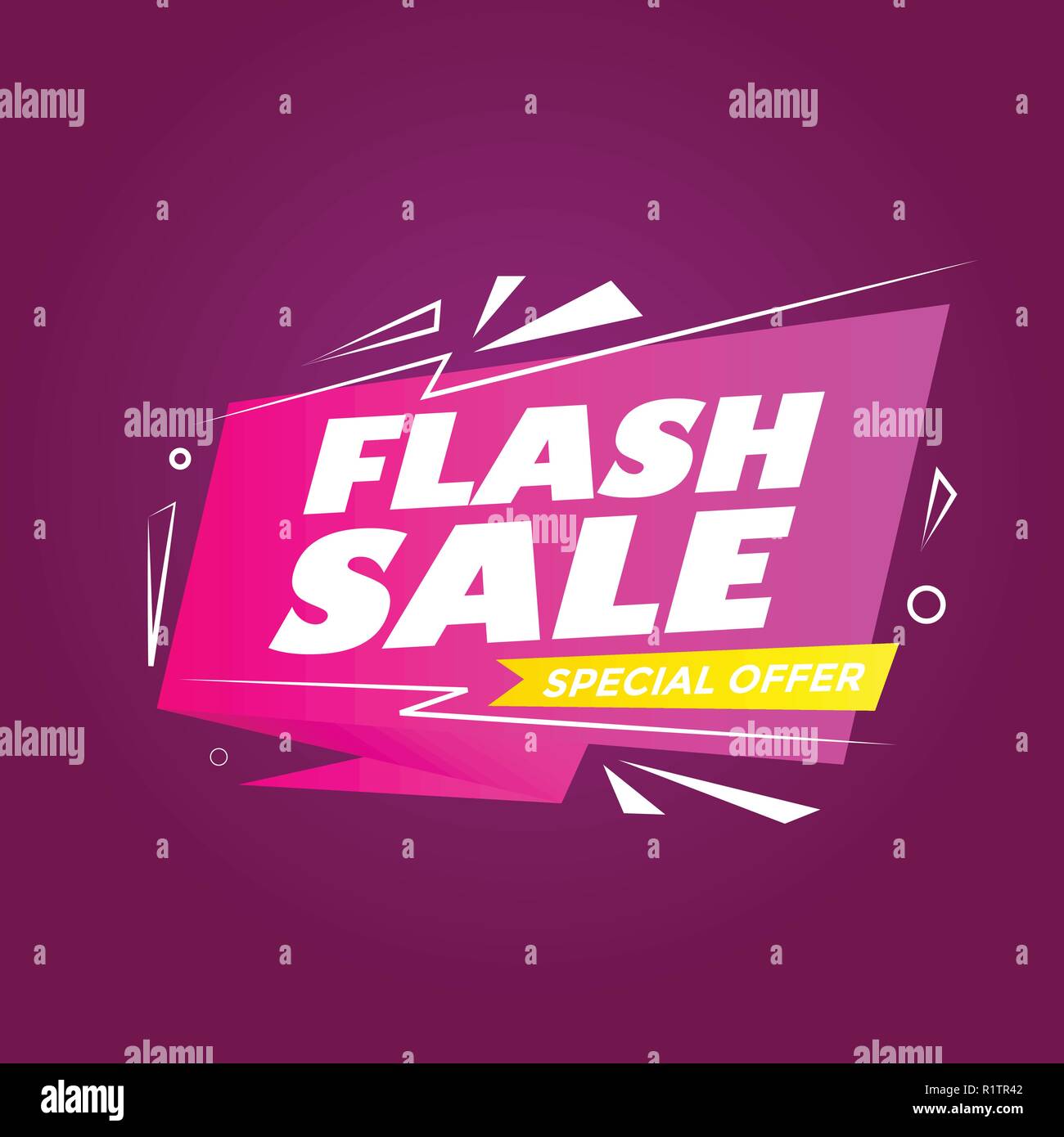 Vente flash super coloré abstrait arrière-plan moderne Illustration de Vecteur