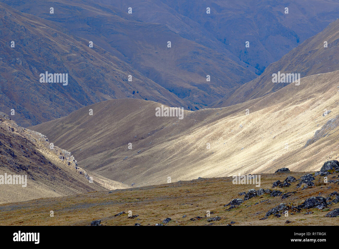 Montagnes de la cordillère centrale des Andes péruviennes. Cuzco - Pérou. Banque D'Images