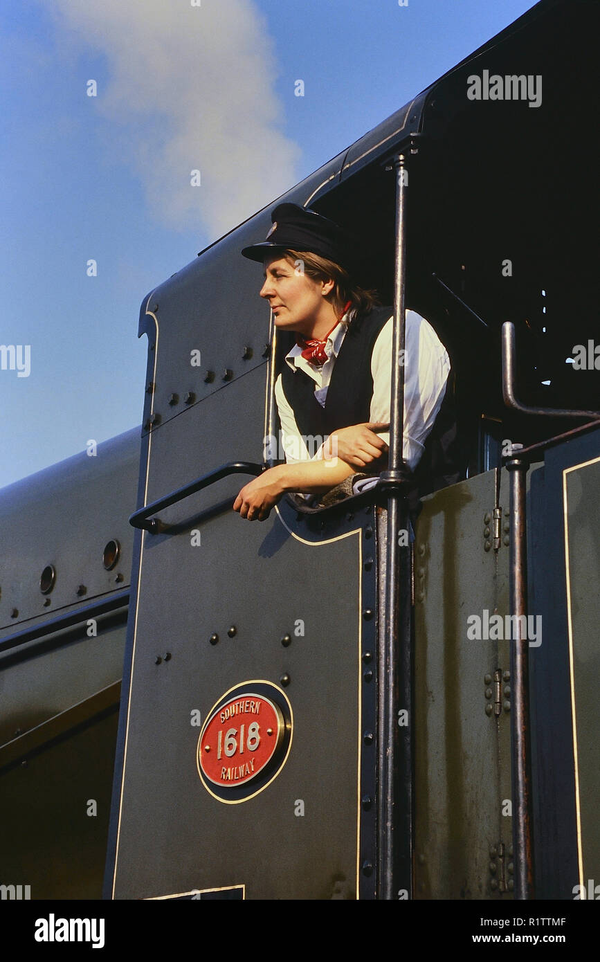 Le milieu Hants Railway 'ligne' de cresson, Hampshire, England, UK. Circa 1980 Banque D'Images