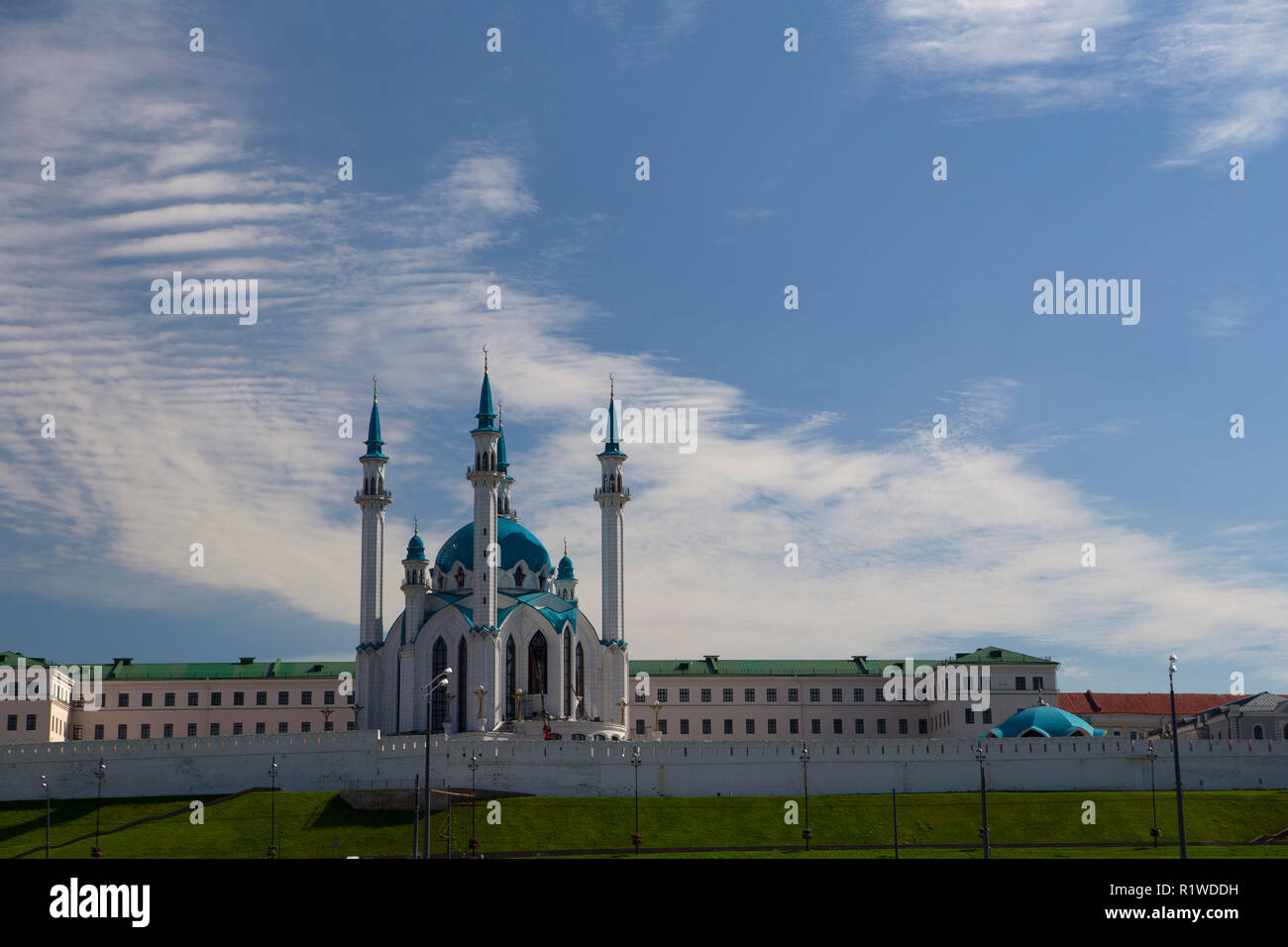 Kremlin de Kazan et Mosquée Qolsharif Banque D'Images