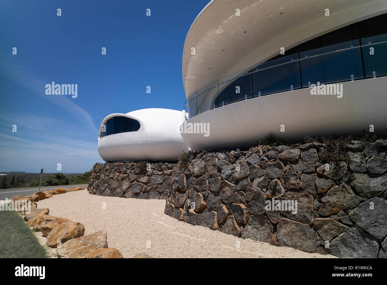 Un espace de l'âge à la pod accueil sur le haut de la colline de Duranbah à la frontière entre la Nouvelle Galles du sud et le Queensland Banque D'Images