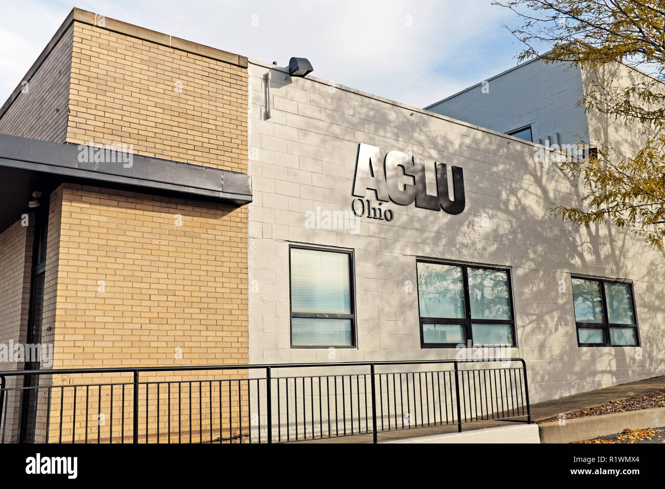 Le Max Wohl Civil Liberties Centre abrite l'Ohio American Civil Liberties Union (ACLU) siège à Cleveland, Ohio, USA. Banque D'Images