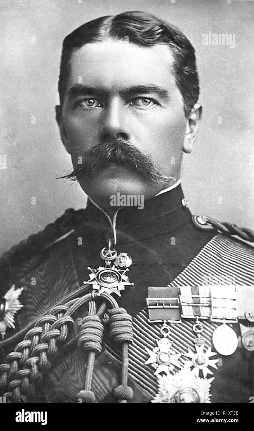 HERBERT KITCHENER, comte Kitchener (1850-1916) Officier de l'armée britannique en 1896 comme Sirdar de l'armée égyptienne. Banque D'Images