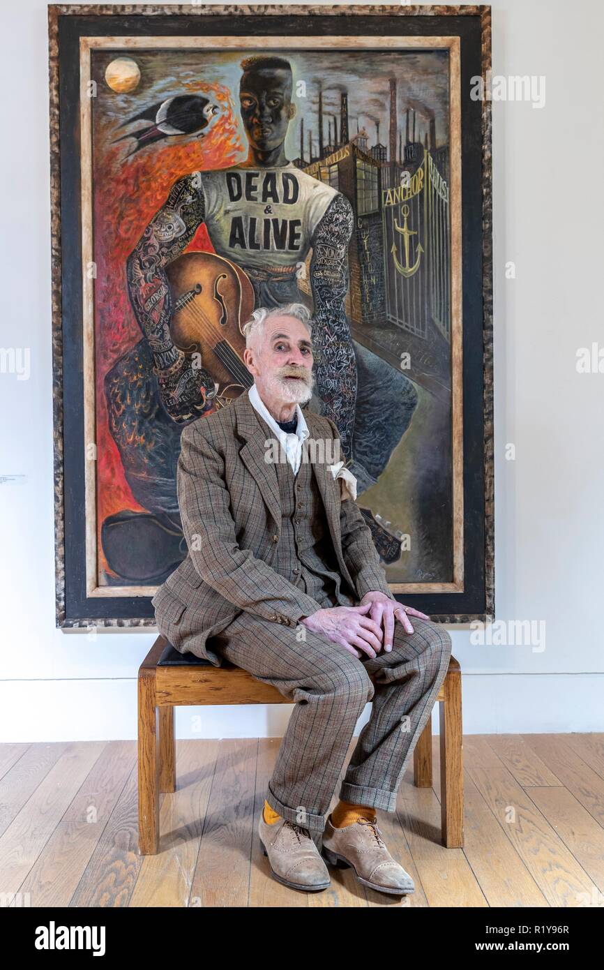 Edinburgh, Royaume-Uni. 15 Nov 2018. Cet hiver une exposition de nouvelles peintures, dessins et estampes de l'un des plus grands peintres de l'Écosse, John Byrne, RSA sera sur Voir dans la galerie des académiciens. Byrne's style idiosyncrasique lui a apporté une renommée importante au cours des dernières années. Intitulé rogues' Gallery, l'exposition présente une galerie de personnages motley, fabriqués à partir de souvenirs d'enfance de Byrne grandissant dans Paisley combinée à sa grande imagination. L'exposition s'ouvre le 17 novembre 2018 Crédit : Dyson riche/Alamy Live News Banque D'Images