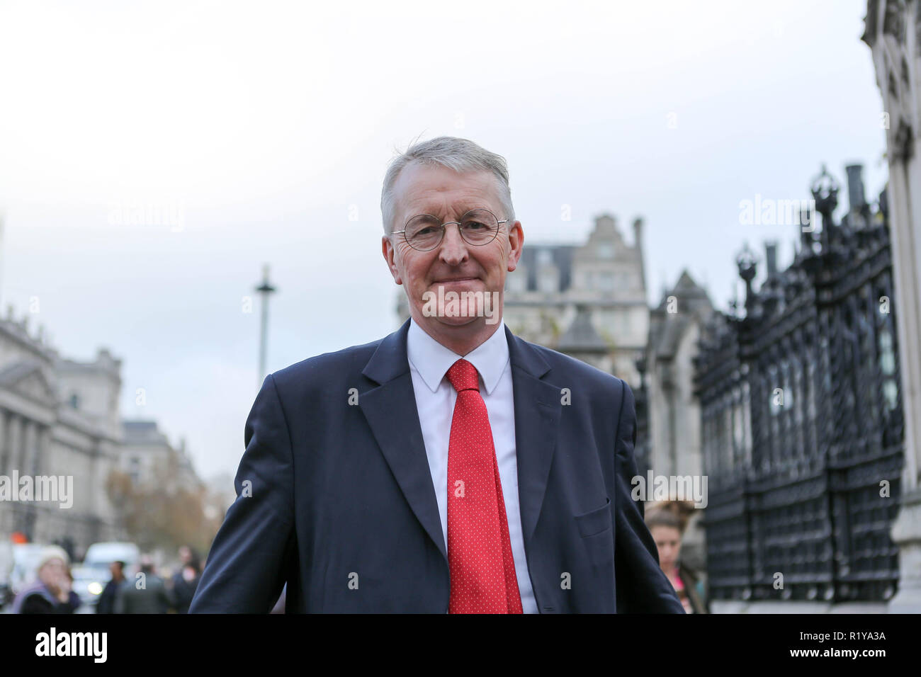 Londres, Royaume-Uni. 15 Nov, 2018. Hilary James Wedgwood Benn MP à l'extérieur du Parlement, Westminster. Penelope Barritt/Alamy Live News Banque D'Images