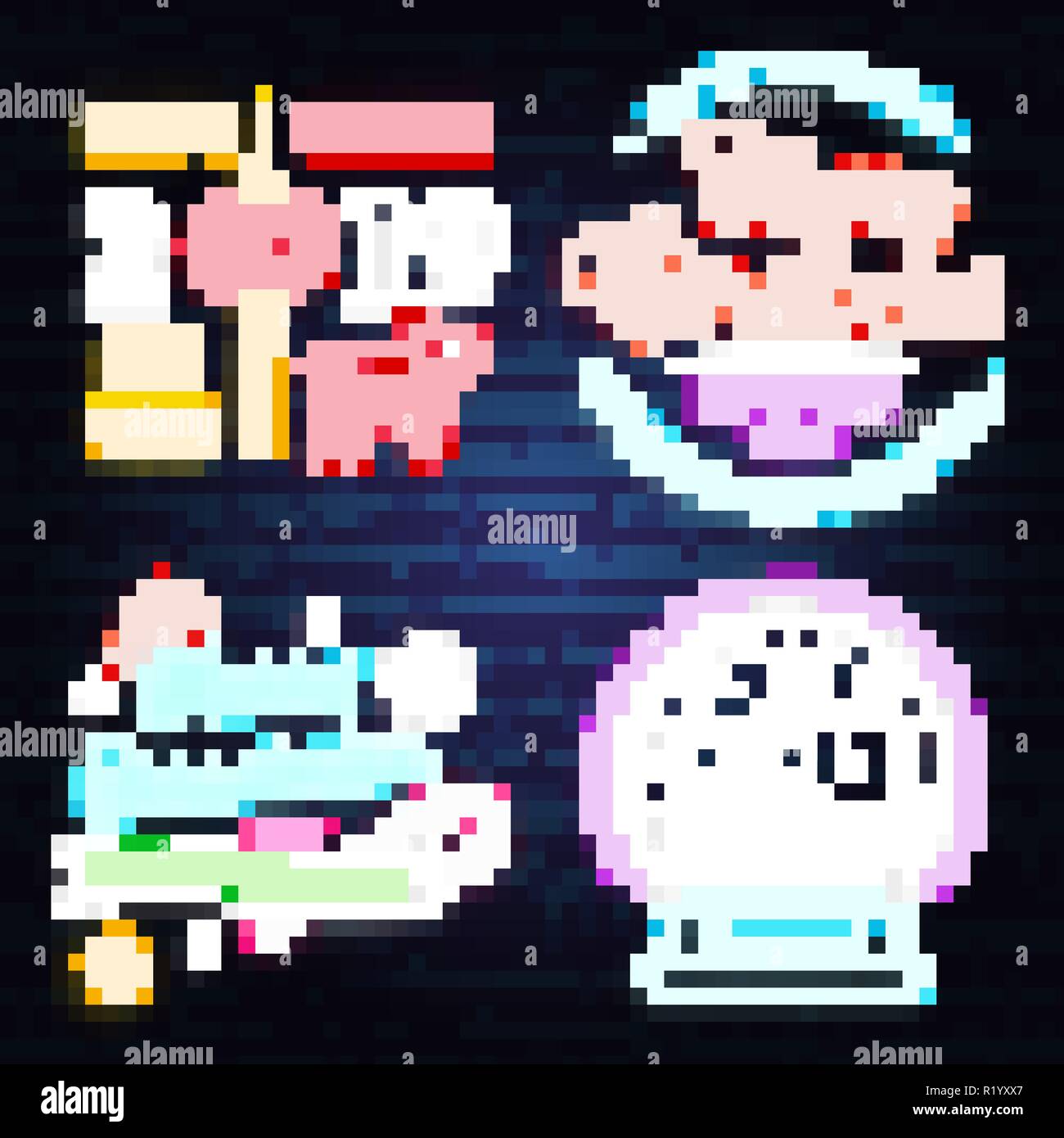 Avoir un Noël magique et bonne année en néon avec des flocons, noël snow globe. Vecteur. Ensemble de conception au néon pour Noël, nouvel an, emblème de la lumière lumineuse, pancarte bannière. Nuit pancarte Illustration de Vecteur