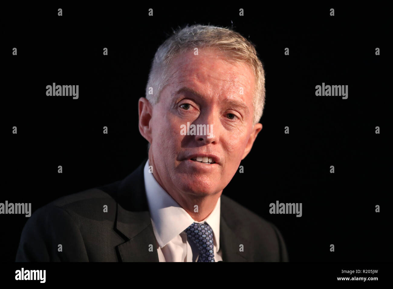 L'Australie Tennis PDG, Craig Tiley parle au cours de la compétition de l'équipe d'ATP annonce lors de la cinquième journée de l'ATP Nitto finale au O2 Arena, Londres. ASSOCIATION DE PRESSE Photo. Photo date : Jeudi 15 novembre 2018. Voir l'histoire de Londres TENNIS PA. Crédit photo doit se lire : John Walton/PA Wire. RESTRICTIONS : usage éditorial uniquement, pas d'utilisation commerciale sans autorisation préalable. Banque D'Images