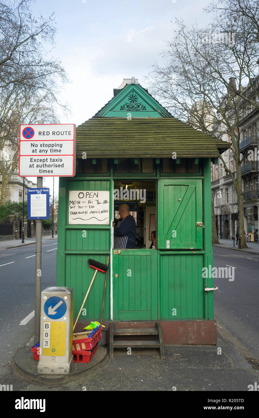 Londres Cabmen's taxi refuge, Kensington, Londres Banque D'Images