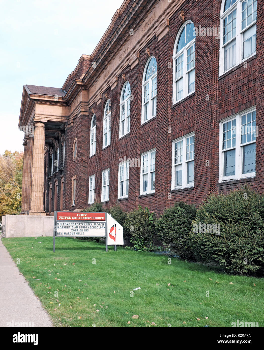 Site historique juif de cleveland quartier de glenville Banque de