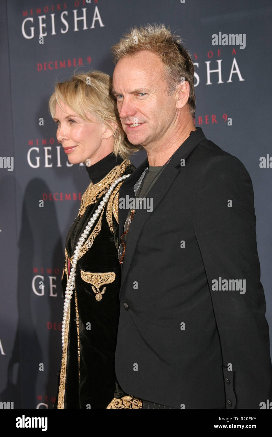 Trudie Styler, Sting 12/04/05 mémoires de Geisha @ Kodak Theater, Hollywood photo de Fuminori Kaneko/HNW / PictureLux (4 décembre 2005) Banque D'Images Trudie Styler, Sting 12/04/05 mémoires de Geisha @ Kodak Theater, Hollywood photo de Fuminori Kaneko/HNW / PictureLux (4 décembre 2005) Banque D'Images