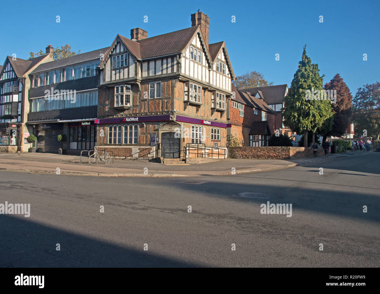 Oxted Surrey NatWest Station Road Banque D'Images